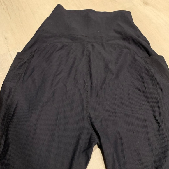 FP Movement by Free People Black ribbed Take a Hike Joggers - Picture 7 of 9